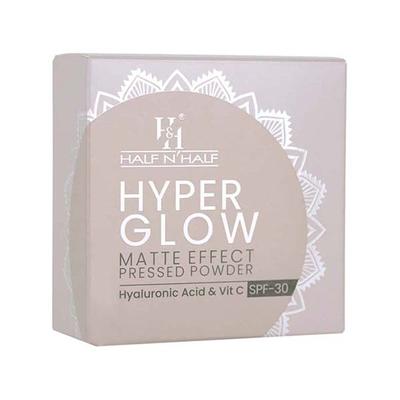 Half N Half Hyper Glow Matte Effect Pressed Compact Powderatte Flawless Finish-Natural Glow 20 gm - Compact Powder