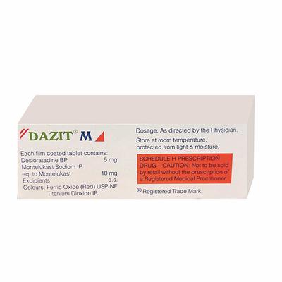Dazit M Tablet 10'S - Allergies-Ant