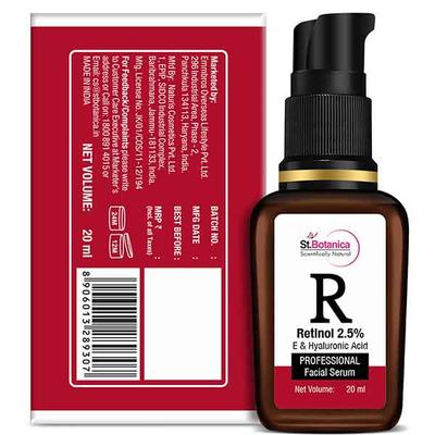 St.Botanica R-Retinol 2.5% Professional Facial Serum 20 ml - Dark Circle & Wrinkle Busters
