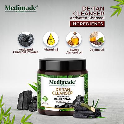 Medimade Activated Charcoal De 100 gm - Face Scrubs