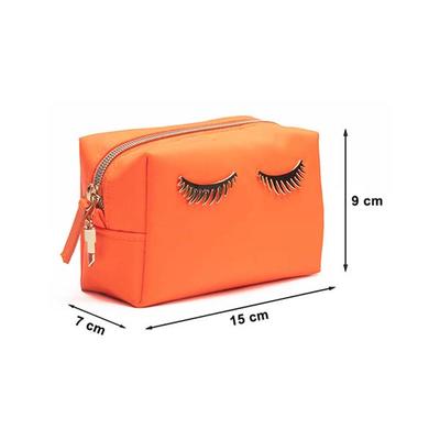 Colorbar Lips and Lashes (Small Pouch) - Neon Orange 80 gm - Makeup Pouches
