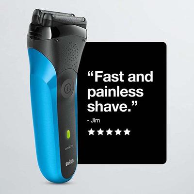 Braun Series 3 310s Wet and Dry Electric Shaver for Men and Rechargeable, Sensitve Shave for Skin Comfort Cordless 353.8 gm - Grooming Kits