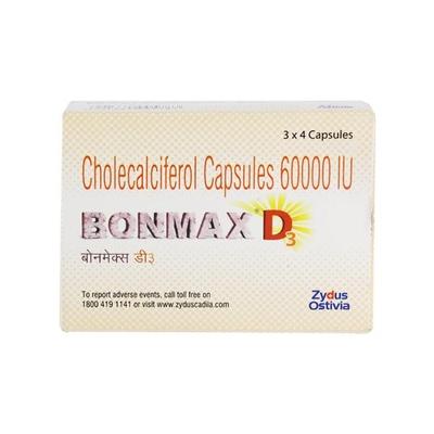 Bonmax D3 60000IU Capsule 4'S - Supplements-Vit
