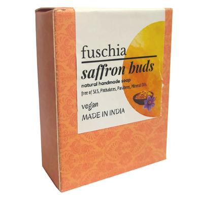Fuschia Natural Handmade Soap - Saffron Buds 100 gm - Soaps