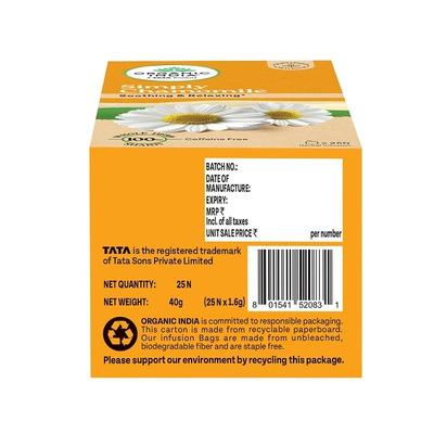 Organic India Tea Bags- Simply Chamomile 25's - Green/Herbal Teas