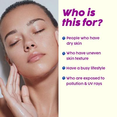 Plix The Plant Fix Hyaluronic Acid 15 Effervescent Tablets For Radiant Skin Blueberry Flavor 4's - Hair & Skin