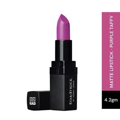 Star Struck by Sunny Leone Intense Matte Lipstick Purple Taffy 4.2 gm - Lipsticks