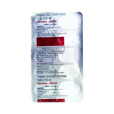 FAROTIVE 300 ER Tablet 10's - Bacterial Infections-OBL