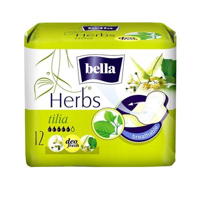 Bella Herbs Sanitary Napkins with Tilia 12's - Sanitary Napkins