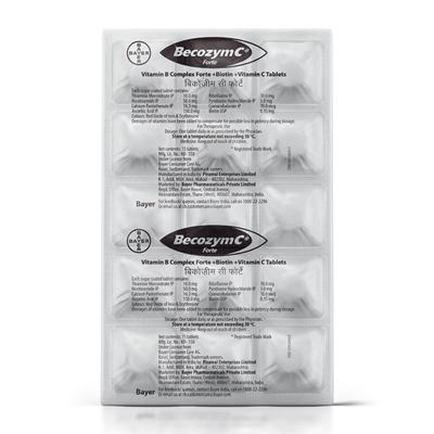 Becozym C Forte Tablet 15's - Supplements-Vam