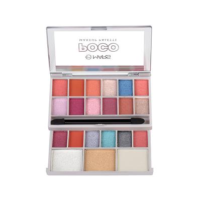 Mars Poco Makeup Palette with Eyeshadow, Compact, Highlighter and Blush - 02 20 gm - Face Palettes
