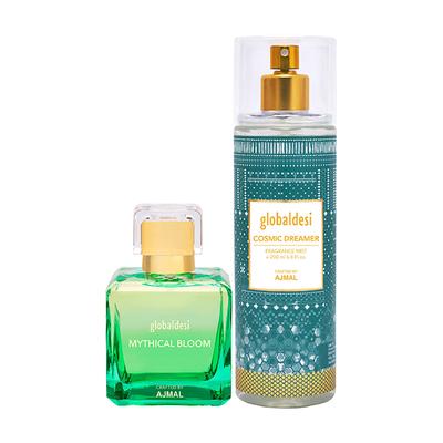Global Desi MythiB EDP & CosmiD Mist Pack of 2 300 ml - Body Mist/Spray
