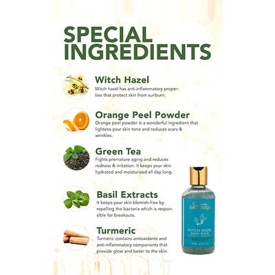 Clovia Botaniqa Witch Hazel Body Wash 200 ml - Shower Gels & Body Wash