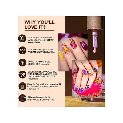 Colorbar Vegan Nail Lacquer White Trick-181 8 ml - Nail Polish