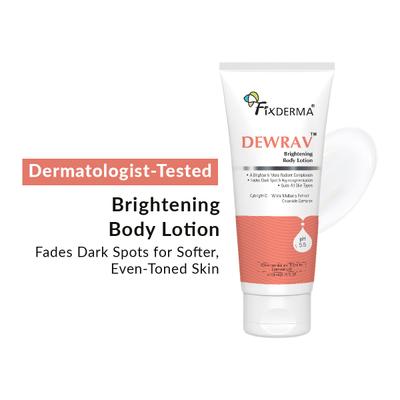 Fixderma Dewrav Brightening Body Lotion with Ceramide, Lotion for Hyperpigmentation 200 ml - Face Moisturizers