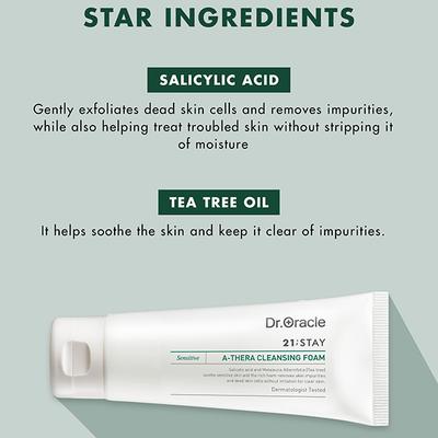 Dr. Oracle 21Stay A Thera Cleansing Foam 100 ml - Face Wash & Cleansers