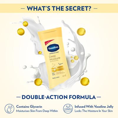 Vaseline Intensive Care Deep Moisture Serum In Lotion For Dry Skin 90 ml - Lotions & Creams