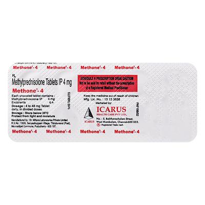 Methone 4mg Tablet 10'S - Hormonal Therapy-Cor