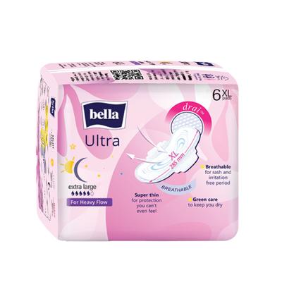 Bella Ultra Thin Wings Sanitary Pads for Heavy Flow (XL) 6's - Sanitary Napkins