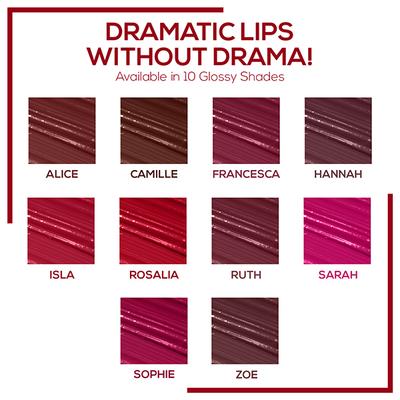 Renee Gloss Stay Transfer Proof Glossy Liquid Lip Color - Rosalia 3.5 ml - Liquid Lipsticks