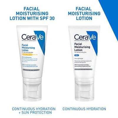 CeraVe PM Facial Moisturising Lotion - Normal to Dry Skin 52 ml - Face Wash & Cleansers