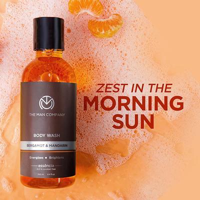 The Man Company Body Wash for Men with Bergamot & Mandarin 250 ml - Shower Gels & Body Wash