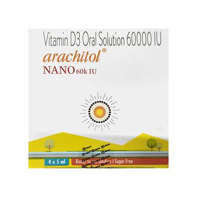 Arachitol Nano 60k IU Sugar Free Oral Solution 5ml - Supplements-Vam