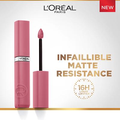 Loreal Paris Infallible Matte Resistance Liquid Lipstick, Road Tripping 240 5 ml - Liquid Lipsticks