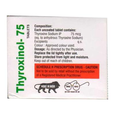 THYROXINOL 75 Tablet 120's - Hypothyroidism