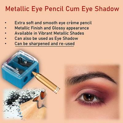 Color Fever Eye Bomb Metallic Eye Pencil cum Eye Shadow Water Proof - Glazed Green 1.8 gm - Eyeshadow, Bases & Primers