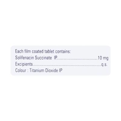 SOLINOL 10 Tablet 10's - Bladder And Prostate Disorders-Dru