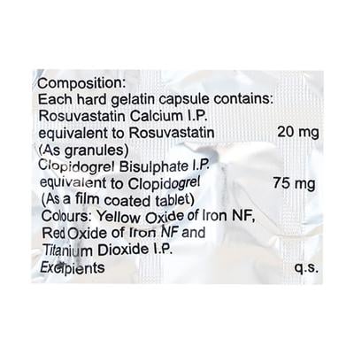 ROSUFIT CV 20mg Capsule 15's - Blood Clot-Ant