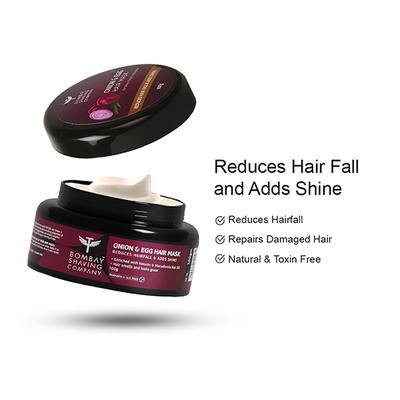 Bombay Shaving Company Onion & Egg Hair Mask & Onion & Bringraj Hair Growth Oil 1's - Hair Oils