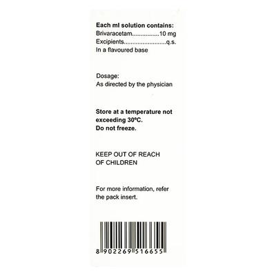 BRIVASURE Oral Solution 100ml - Epilepsy/Convulsion-Ant