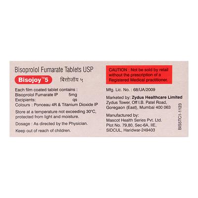 BISOJOY 5 Tablet 10's - Hypertension-Bet