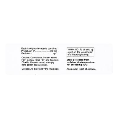 Neurokem 150mg Capsule 10'S - Neuropathic Pain-Dru