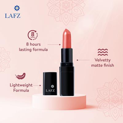 Lafz Velvet Matte Lip Stick, Parisian Peach 4.5 gm - Lipsticks