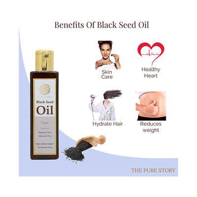 The Pure Story Black Seed Oil Pure and Natural 100ml - Hair Oils