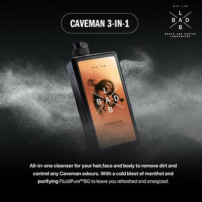 Bad Lab Caveman Cleaner 3-in-1 Hair, Face, Body Shampoo 400 ml - Shower Gels & Body Wash