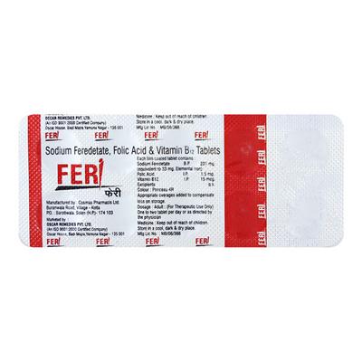 FERI Tablet 10's - Iron Supplement/Anaemia-Vma
