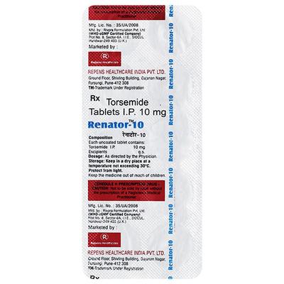 RENATOR 10 Tablet 10's - Hypertension-Diu