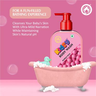 Mom & World Kidsy Body Wash - Bubble Gum 240 ml - Baby Body Wash