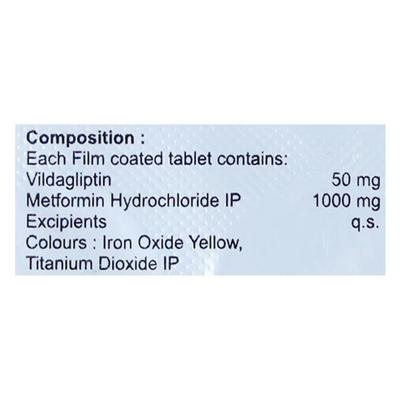 VILZATO M 1000 Tablet 10's - Diabetes-Ant
