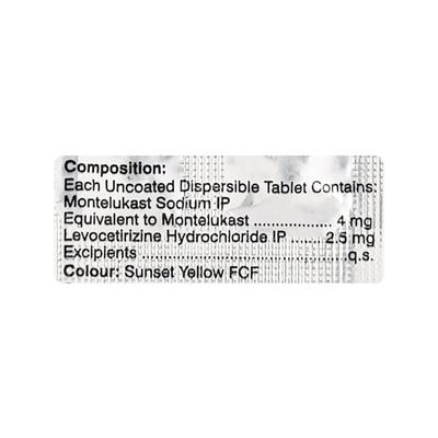 Romilast L 4mg Tablet 10'S - Allergies-Ant