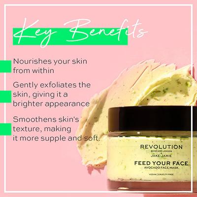 Revolution Skincare x Jake-Jamie Avocado Face Mask 50 ml - Masks & Peels