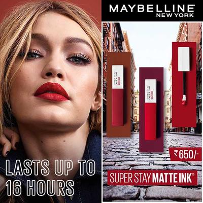 Maybelline New York Super Stay Matte Ink Liquid Lipstick, 205 Assertive 5 ml - Lipsticks