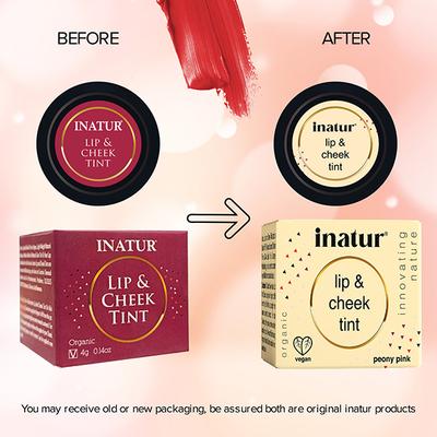 Inatur Lip and Cheek Tint - Peony Pink 4 gm - Lip Stains & Tints