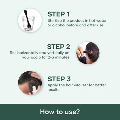 Mars By GHC Derma Roller With 540 Titanium Alloy Micro Needles 340 gm - Derma Rollers