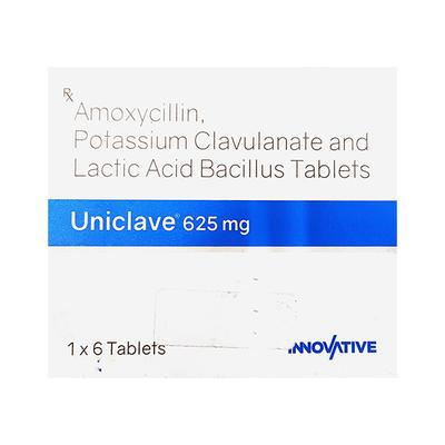 UNICLAVE 625mg Tablet 6's - Bacterial Infections-Pen