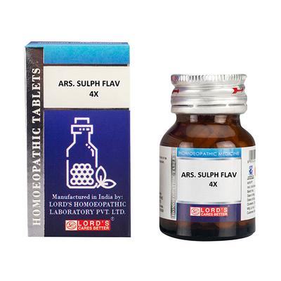 Lord's Trituration Ars Sulph Flav 4X Tablet 450 gm - Bio-Chemic